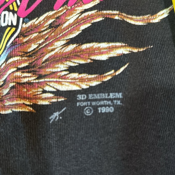 Rare Vintage Harley Davidson 3D emblem lace edge tank top - Picture 5 of 7